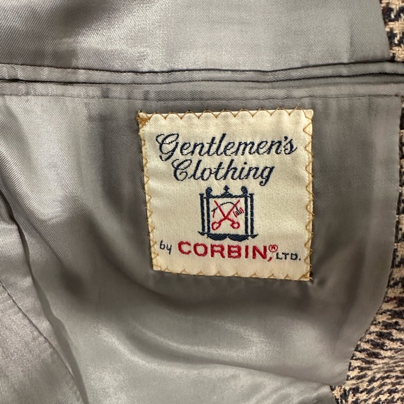 Classic Houndstooth Women Blazer Brown Multicolor - Picture 2 of 12